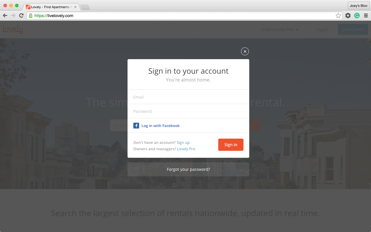 Friendly Sign In Sign in and sign up flows should be separated as to not confuse the ...